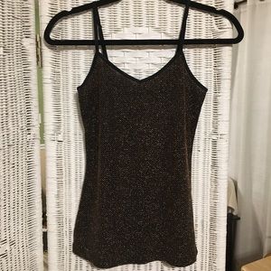 Sparkly Black Fashion Tank